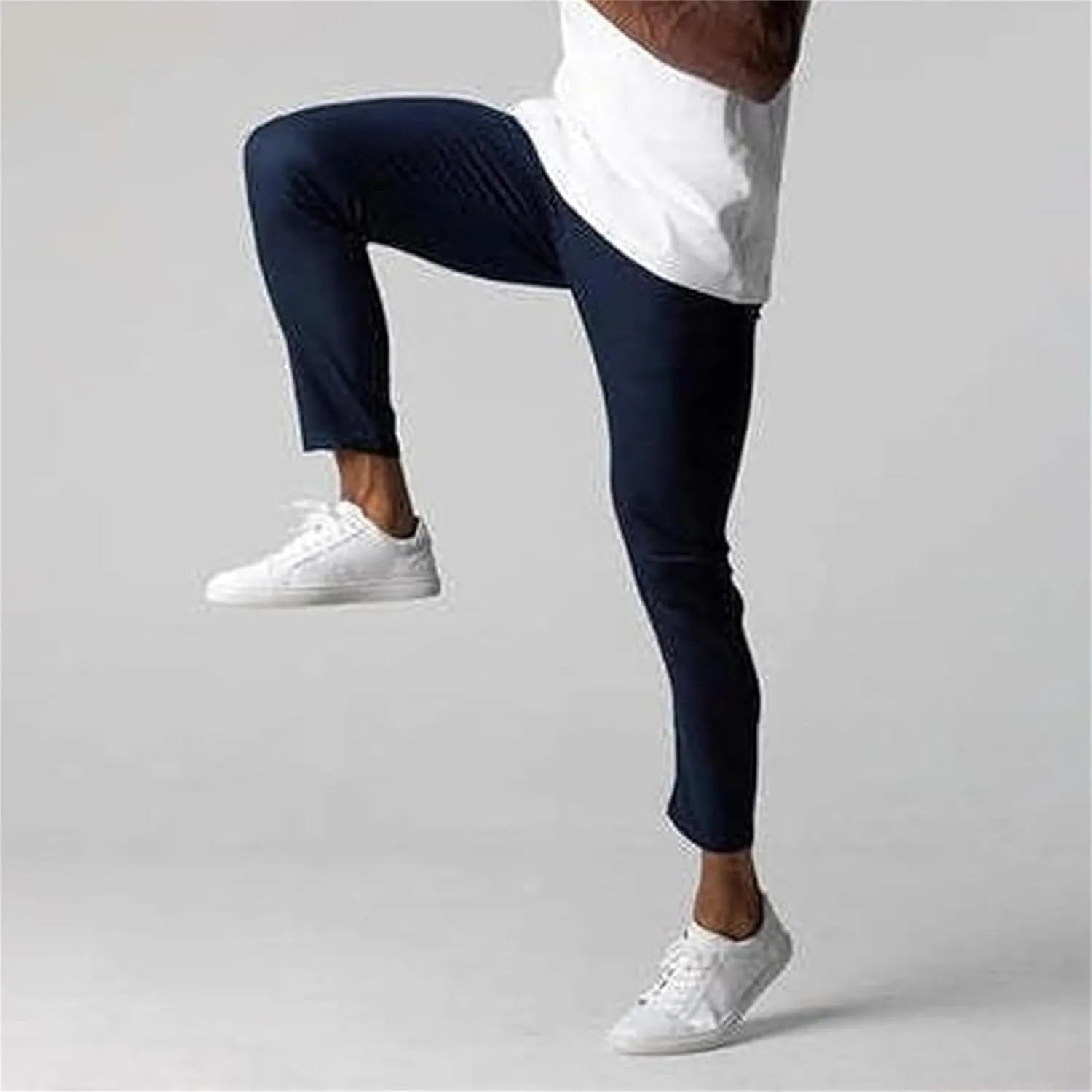 Active Chinos Pants for Men, Elasticity Slim Fit Pants Pants for Men,Slim fit Dress Pants for Men