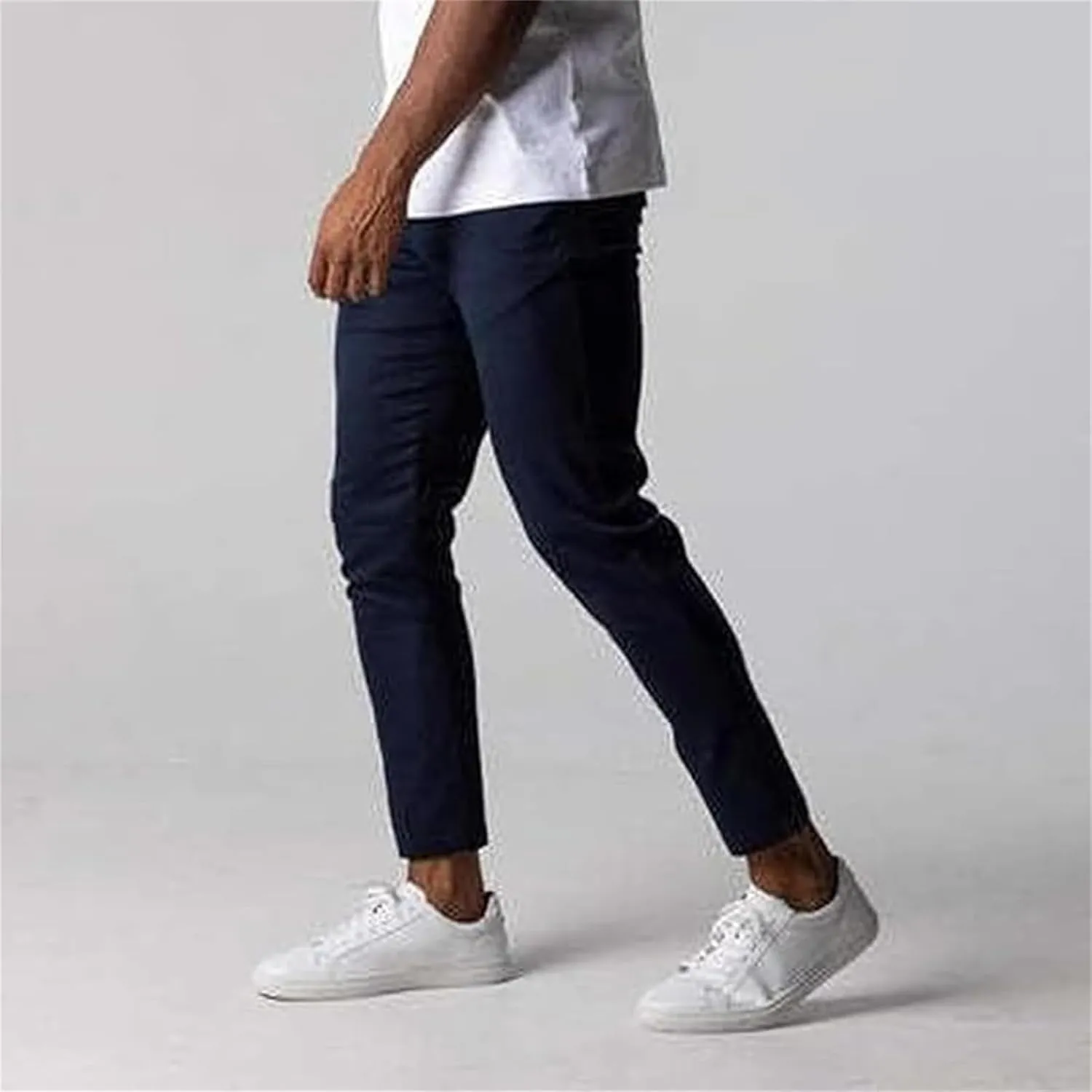 Active Chinos Pants for Men, Elasticity Slim Fit Pants Pants for Men,Slim fit Dress Pants for Men