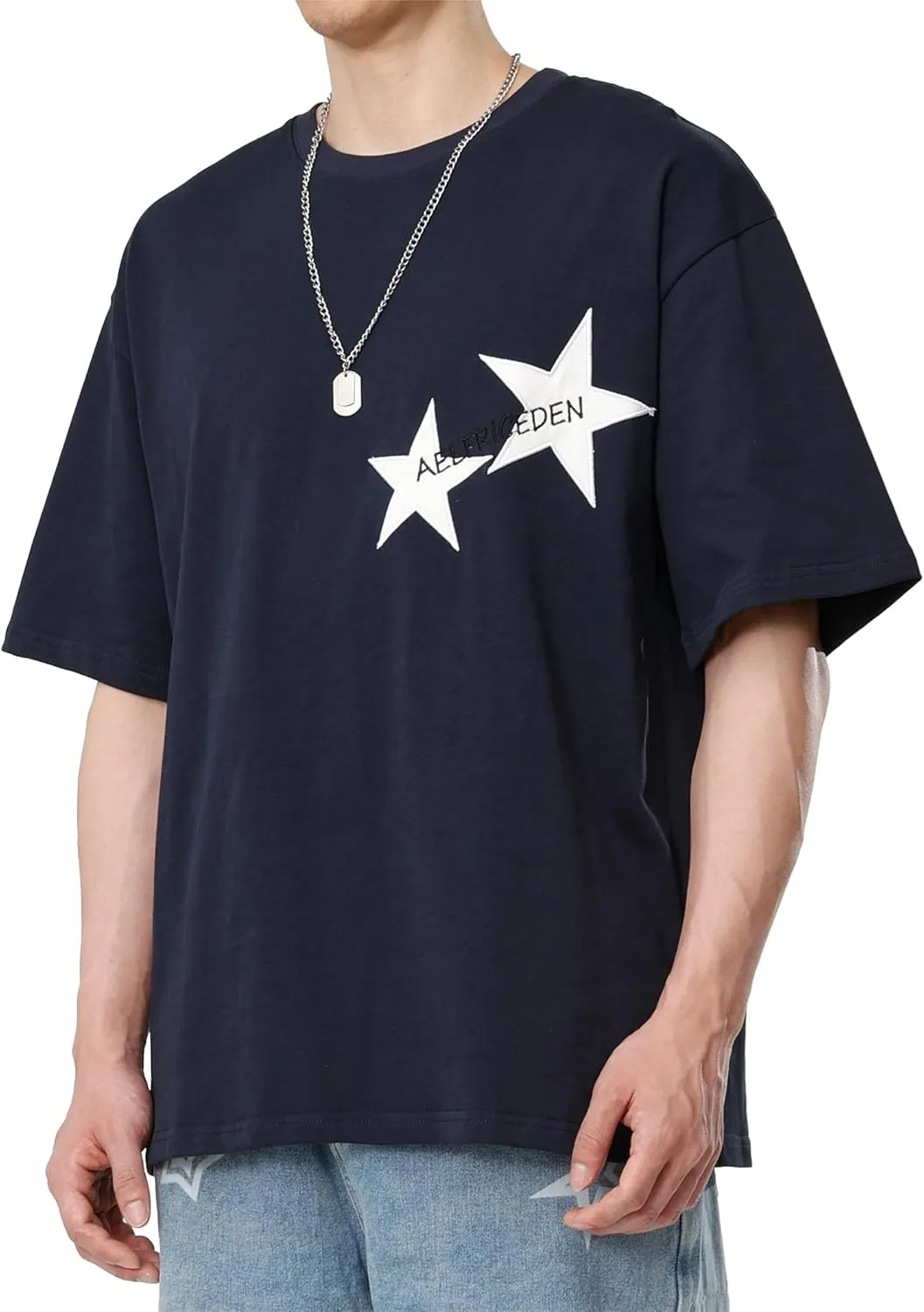 Aelfric Eden Star Graphic Tees Unisex Oversized Tshirts Casual Summer Baggy Streetwear Tops