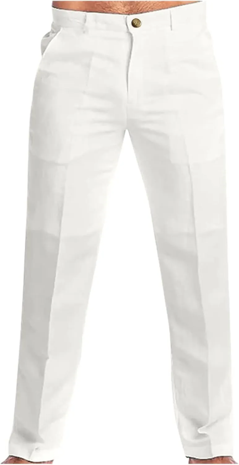 aihihe Skinny Casual Pants for Men Size 38 Work Pants for Men Mens Pants Straight fit Mens Chinos Pants Slim fit Tapered