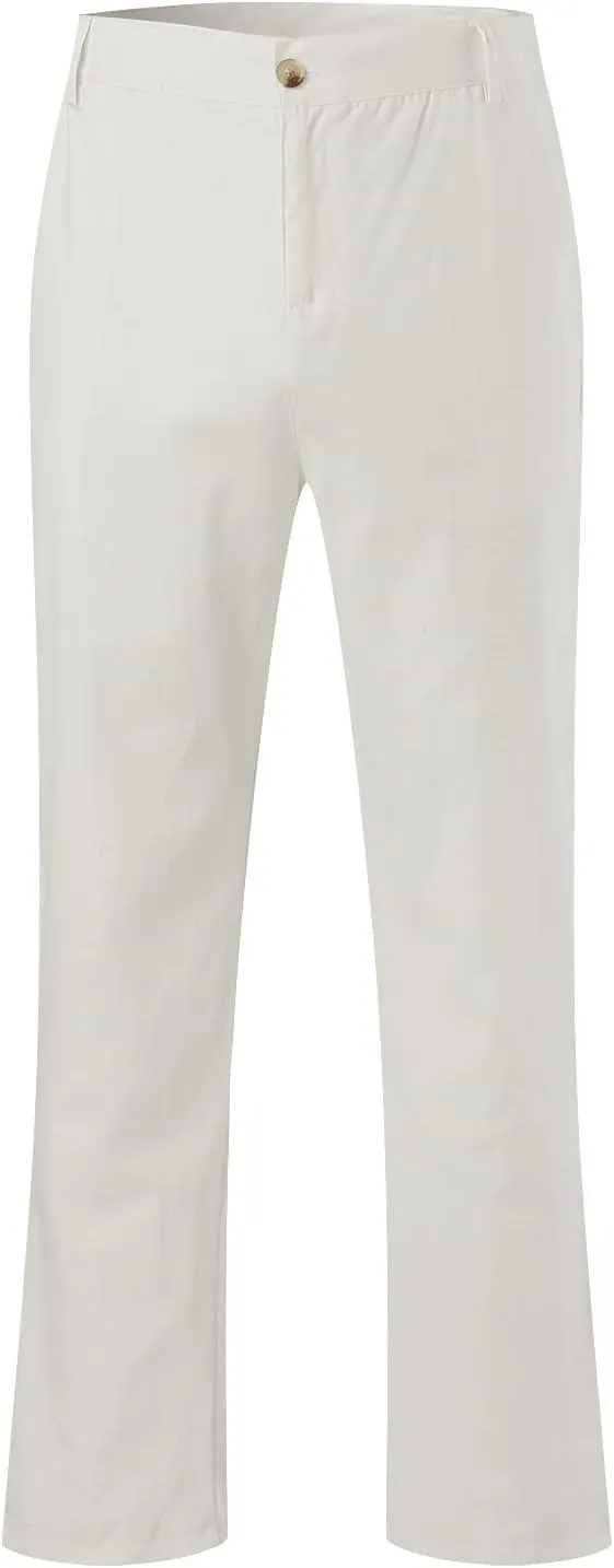 aihihe Skinny Casual Pants for Men Size 38 Work Pants for Men Mens Pants Straight fit Mens Chinos Pants Slim fit Tapered