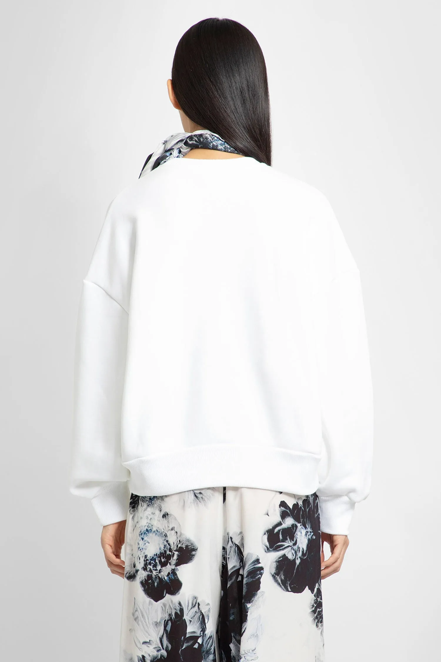 ALEXANDER MCQUEEN WOMAN WHITE SWEATSHIRTS