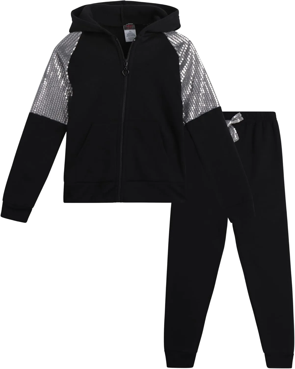 Angel Face Girls Jogger Set - 2 Piece Soft Fleece Pullover Hooded Sweatshirt and Jogger Sweatpants for Girls (Sizes: 7-16)