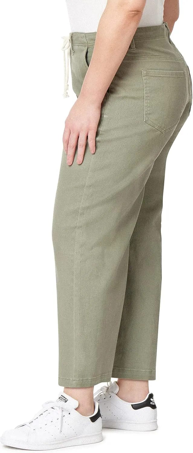 Angels Forever Young Women's Forever Trouser Straight Ankle High-Rise Jeans (Standard and Plus)