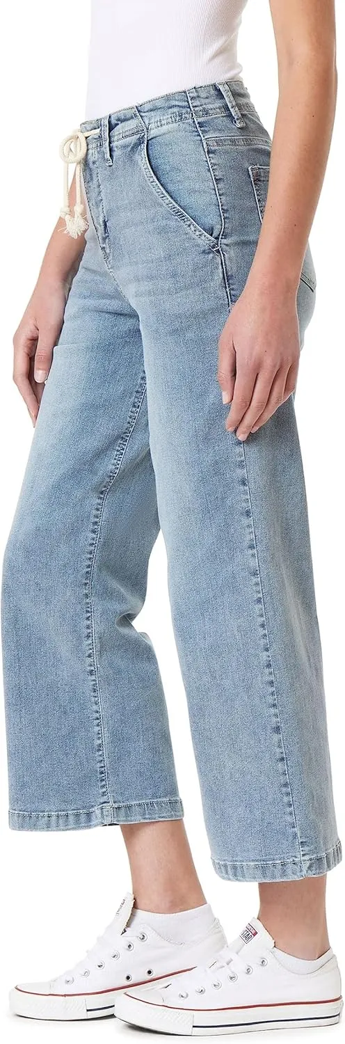 Angels Forever Young Women's Forever Trouser Straight Ankle High-Rise Jeans (Standard and Plus)