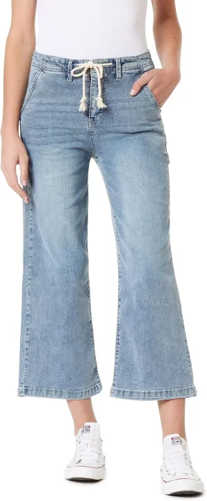 Angels Forever Young Women's Forever Trouser Straight Ankle High-Rise Jeans (Standard and Plus)
