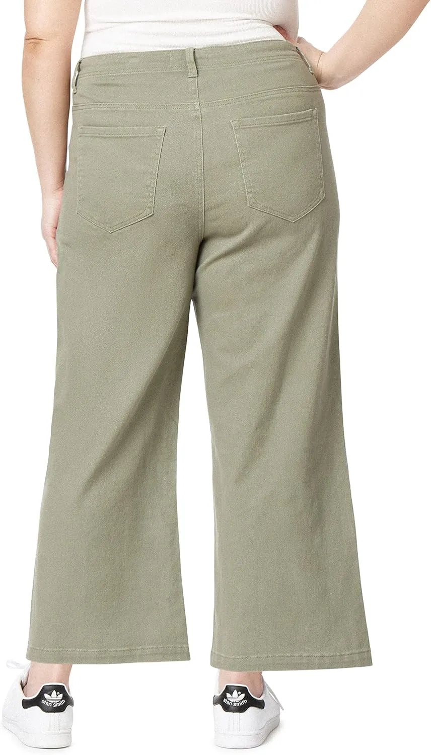 Angels Forever Young Women's Forever Trouser Straight Ankle High-Rise Jeans (Standard and Plus)