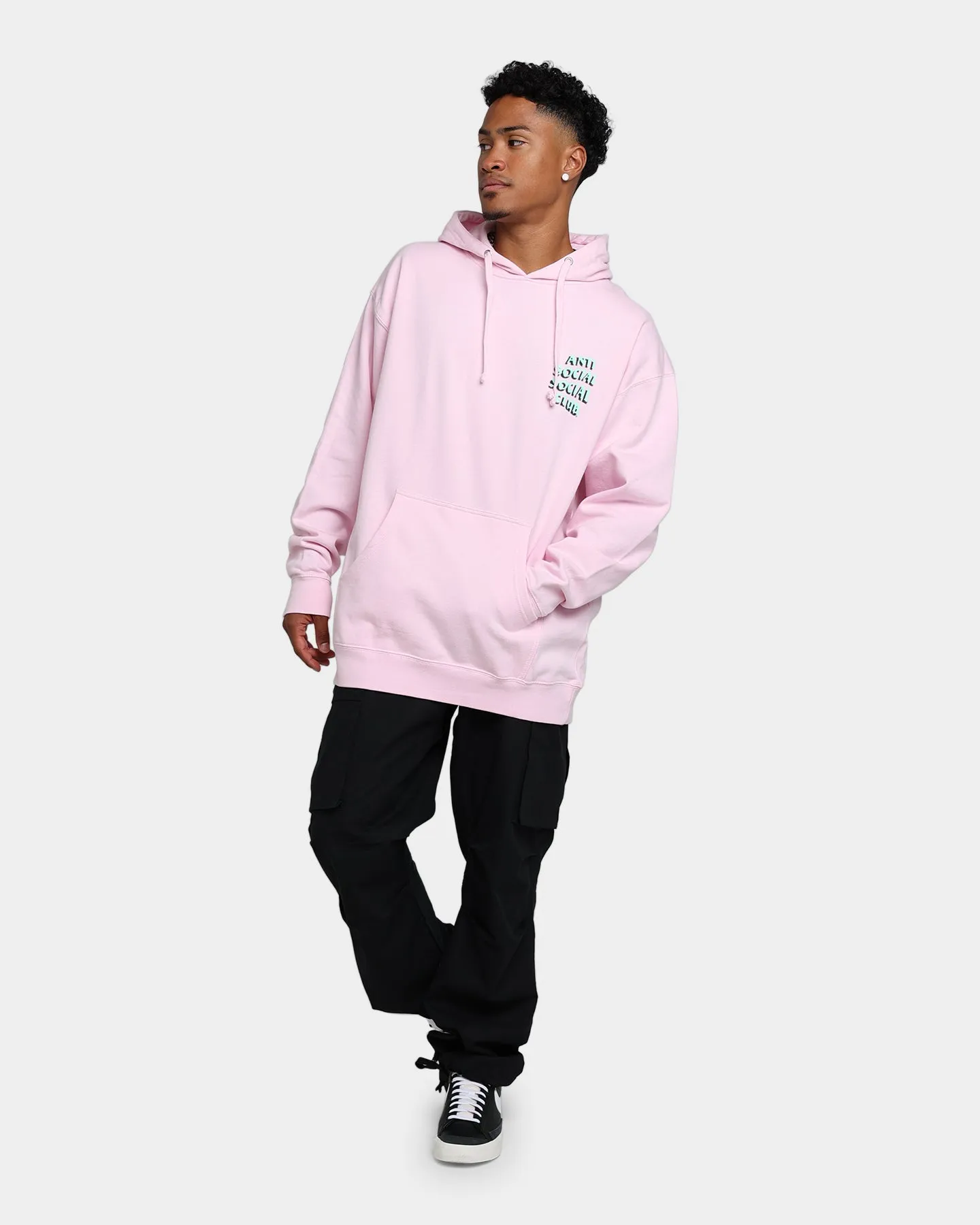 Anti Social Social Club Toned Down Hoodie Pink