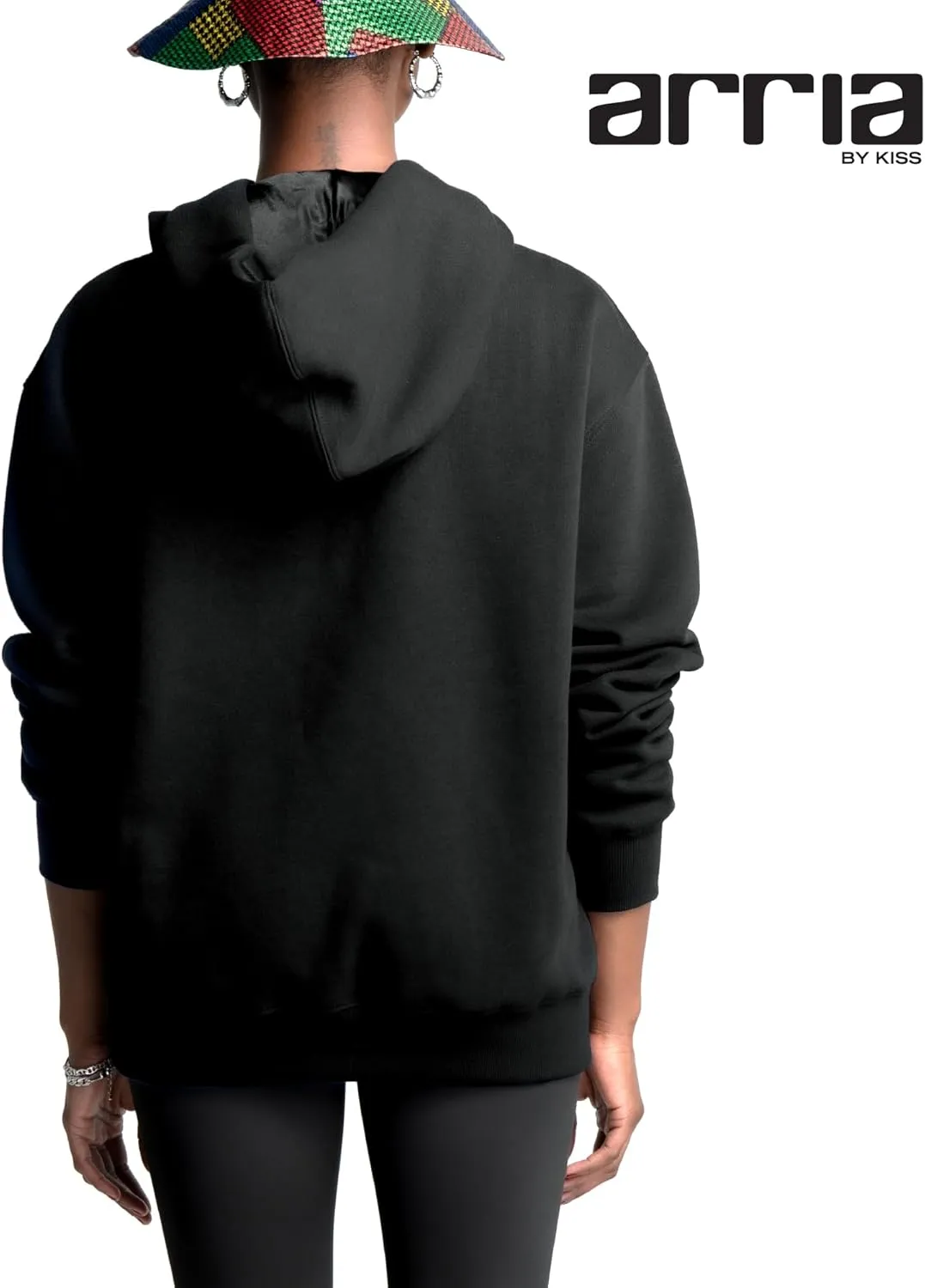 ARRIA Satin Lined Hoodie  Oversized Hood for Frizz Free Hair, Premium Fabric, Womens Fashion, Fall Winter Spring Essential