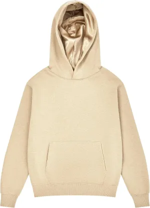 ARRIA Satin Lined Hoodie  Oversized Hood for Frizz Free Hair, Premium Fabric, Womens Fashion, Fall Winter Spring Essential