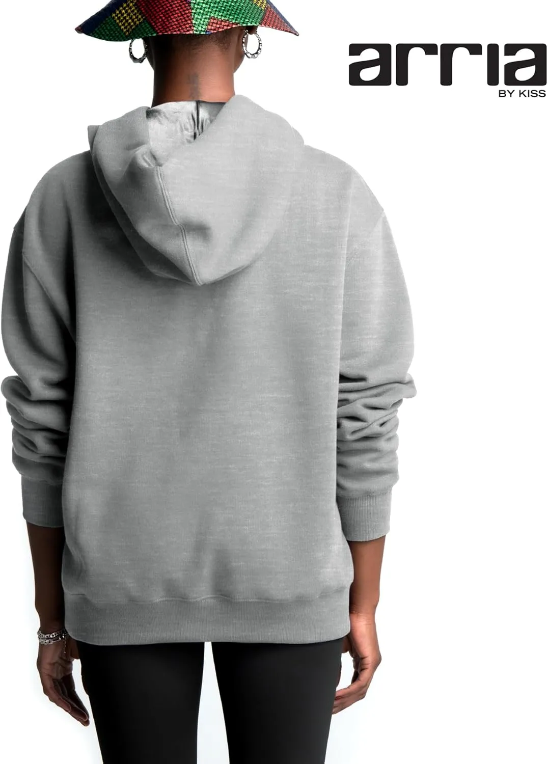 ARRIA Satin Lined Hoodie  Oversized Hood for Frizz Free Hair, Premium Fabric, Womens Fashion, Fall Winter Spring Essential