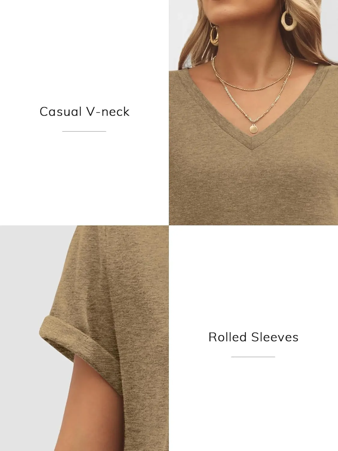 ATHMILE T Shirts Short Sleeve V Neck Tees for Women Fashion Tops Trendy Lightweight Casual Summer Outfits Clothes 2025 Beach