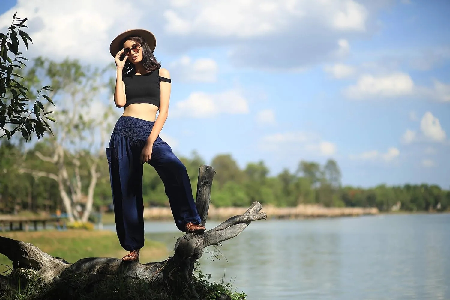 Boho Pants Harem Pants Yoga Trousers for Woman Bohemian Beach Pants