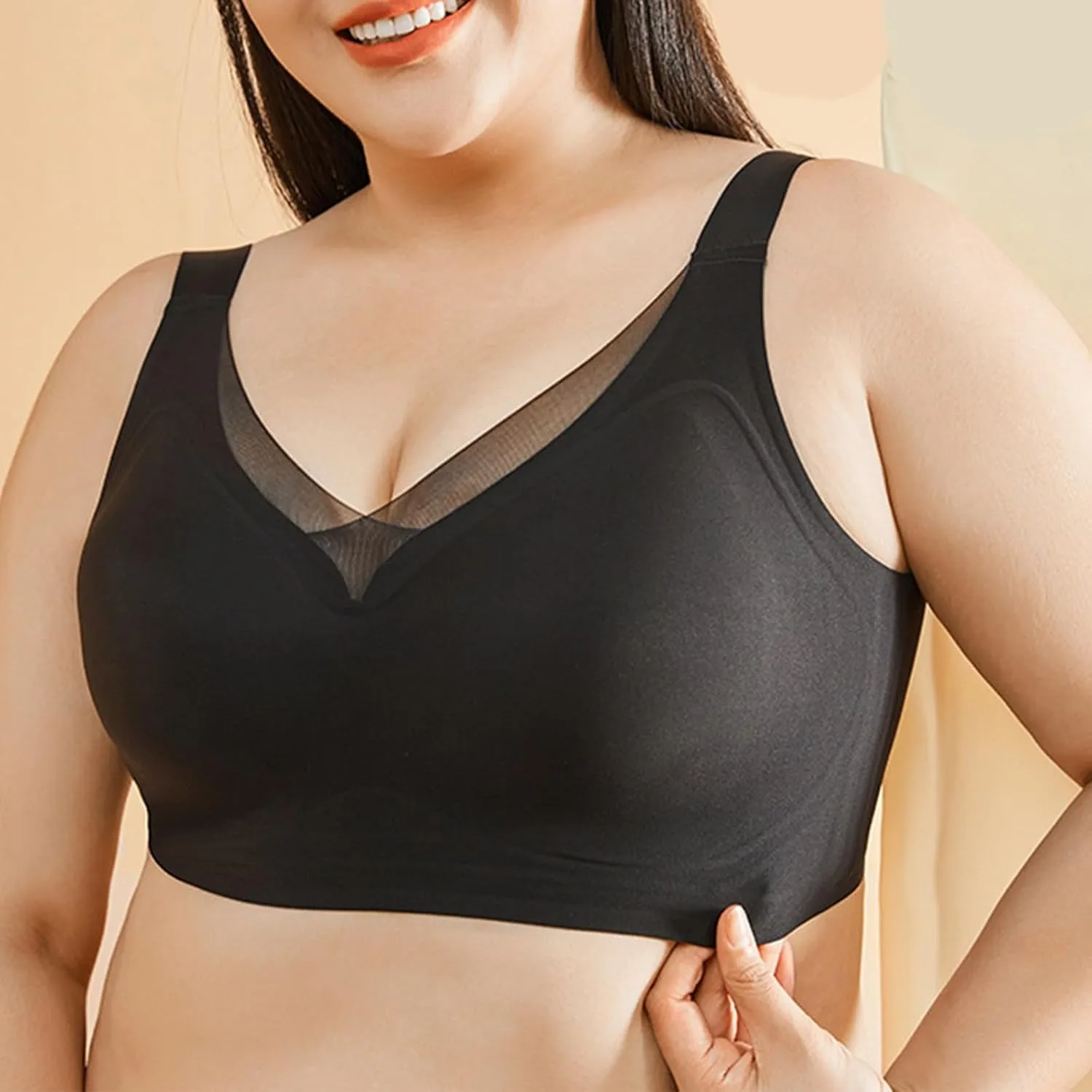 Bra for Women Wirefree Bras Front Close Everyday Bra Padded No Underwire Bralette