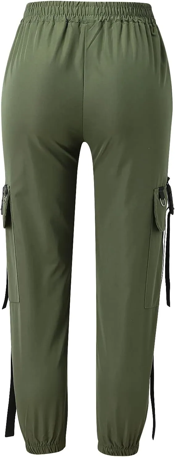 Cargo Sweatpants for Women Plus Size Parachute Pants Loose Straight Leg Streetwear 2025 Joggers
