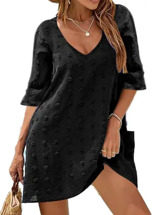 Casual Summer Sun Dresses for Women Vacation Beach Swimsuits Coverup for Party