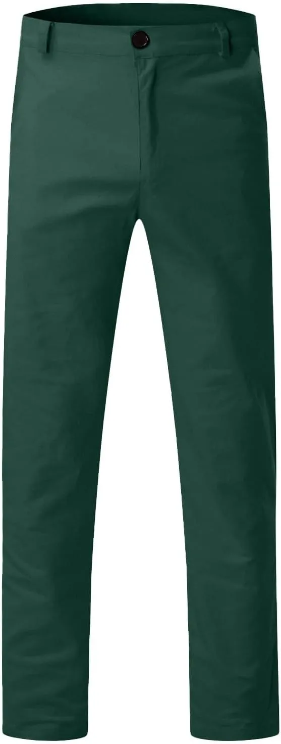 Chinos Pants Men Slim Fit Stretch Dress Pants Flat Front Sweat Pant Slacks Tapered Straight Fit Travel Pants Trousers