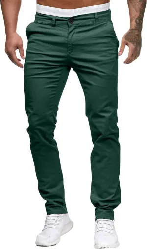 Chinos Pants Men Slim Fit Stretch Dress Pants Flat Front Sweat Pant Slacks Tapered Straight Fit Travel Pants Trousers