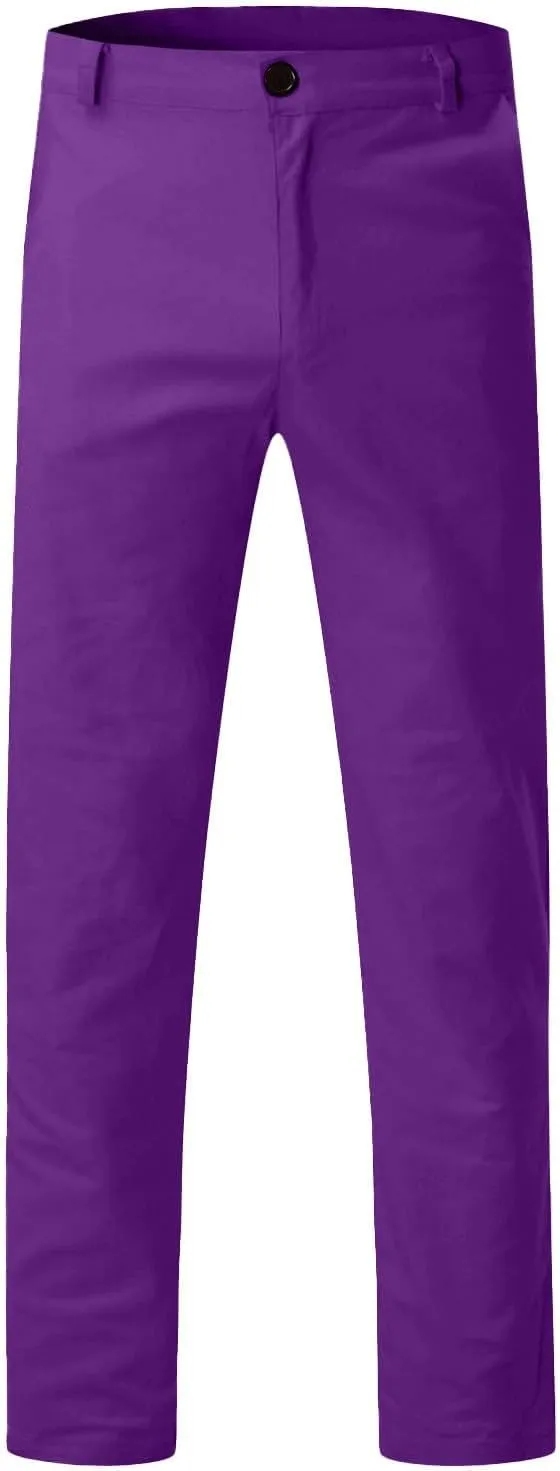 Chinos Pants Men Slim Fit Stretch Dress Pants Flat Front Sweat Pant Slacks Tapered Straight Fit Travel Pants Trousers