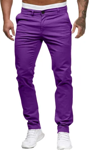 Chinos Pants Men Slim Fit Stretch Dress Pants Flat Front Sweat Pant Slacks Tapered Straight Fit Travel Pants Trousers