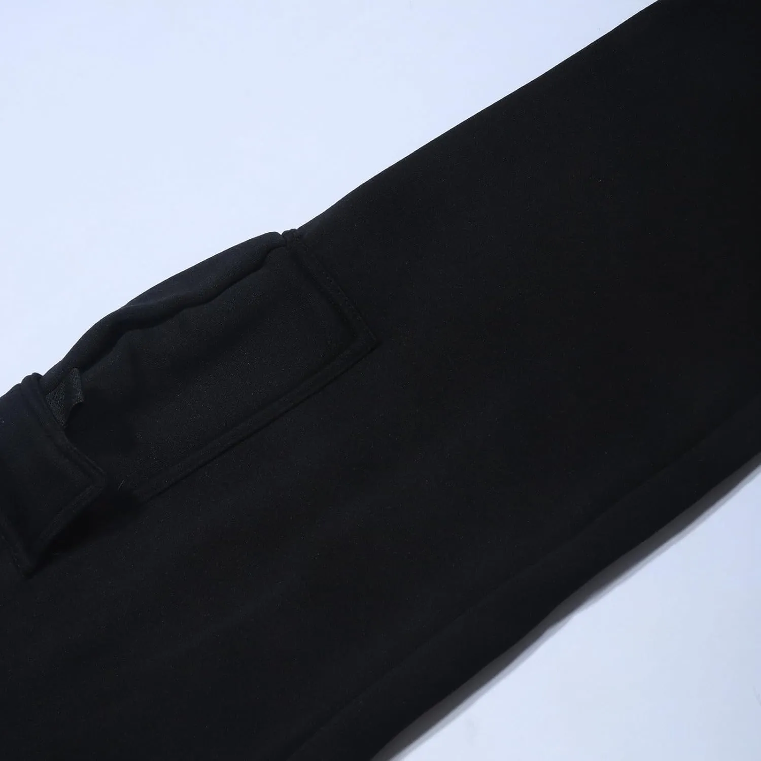 Fleece Cargo Sweatpants for Men Big and Tall Loose Fit Elastic Waist Casual Pants Lightweight Comfy Drawstring Athletic Pants