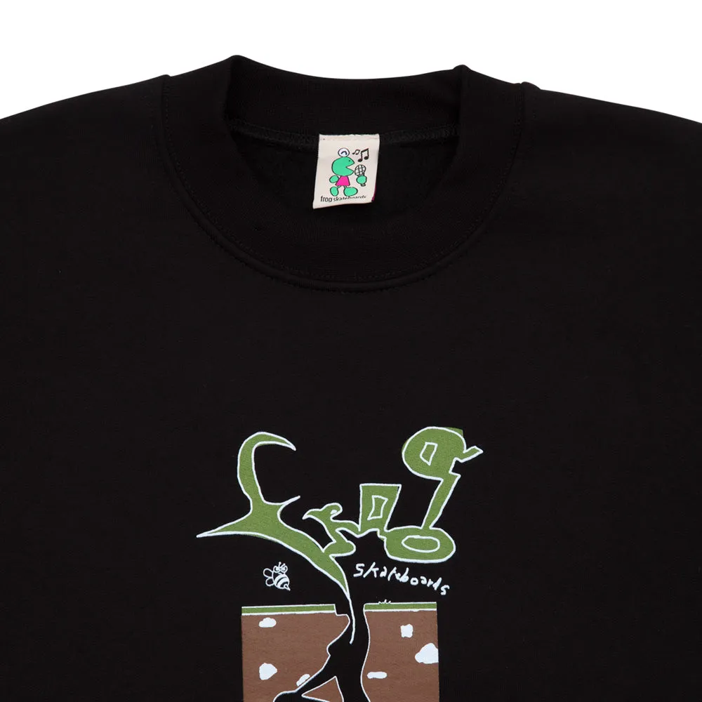Frog Instagram Ads Crewneck (Black)