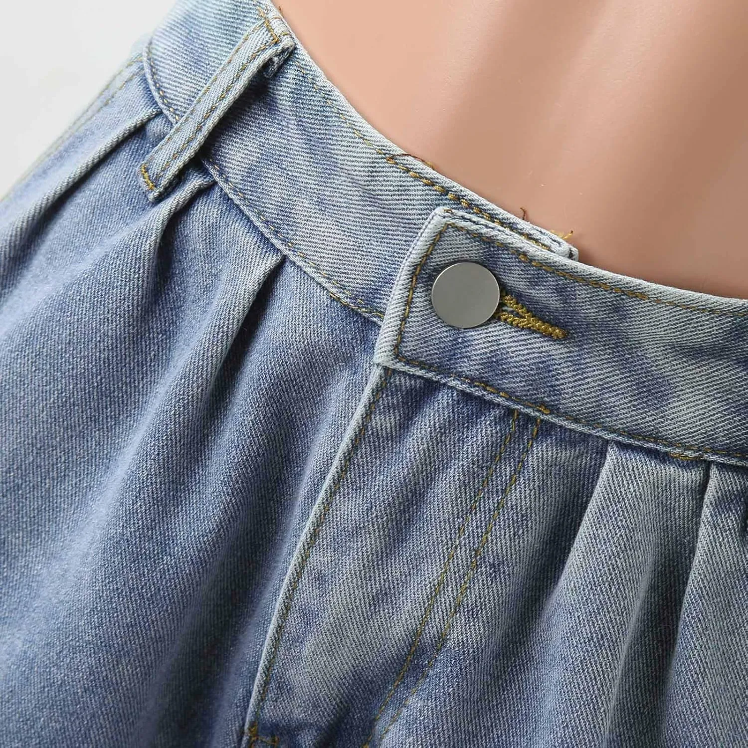 FZVYD Women's Barrel Jeans Casual High Waisted Stretchy Wide Leg Pants Baggy Denim Pants Teens Girls 2025 Trendy Streetwear