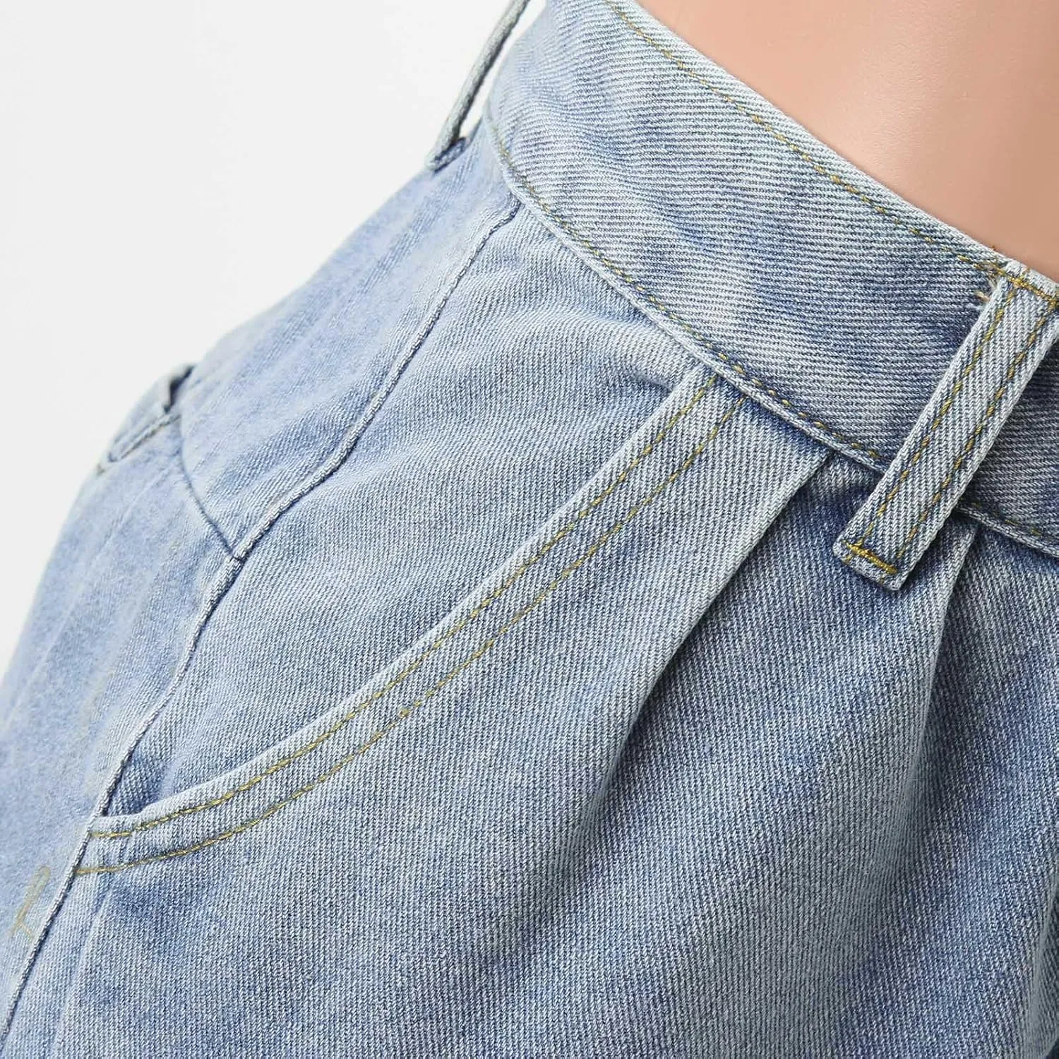 FZVYD Women's Barrel Jeans Casual High Waisted Stretchy Wide Leg Pants Baggy Denim Pants Teens Girls 2025 Trendy Streetwear