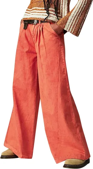 FZVYD Women's Barrel Jeans Casual High Waisted Stretchy Wide Leg Pants Baggy Denim Pants Teens Girls 2025 Trendy Streetwear