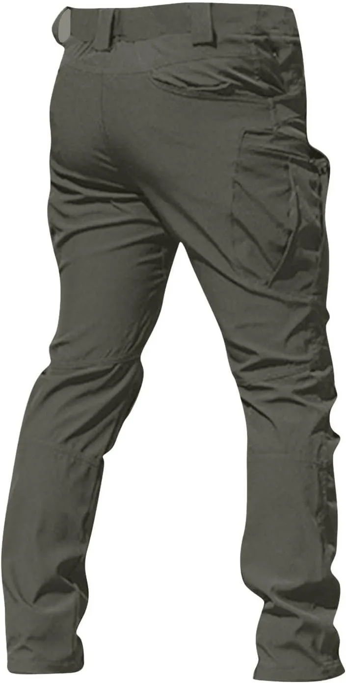 GOFULY Cargo Pants for Men Ripstop Stretch Hiking Pants Convertible Multi Pockets Big and Tall Baggy Pants Travel Trousers