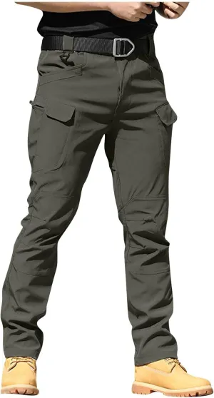 GOFULY Cargo Pants for Men Ripstop Stretch Hiking Pants Convertible Multi Pockets Big and Tall Baggy Pants Travel Trousers