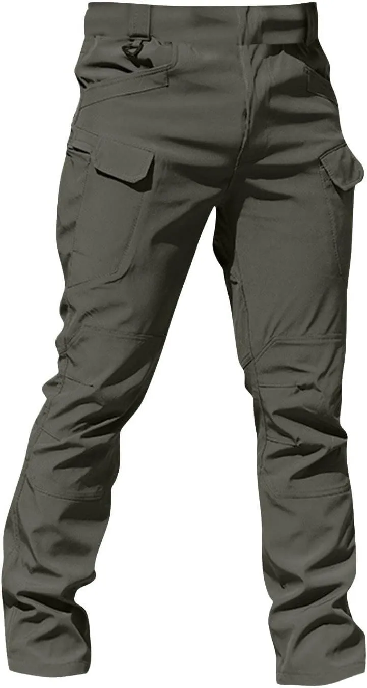 GOFULY Cargo Pants for Men Ripstop Stretch Hiking Pants Convertible Multi Pockets Big and Tall Baggy Pants Travel Trousers