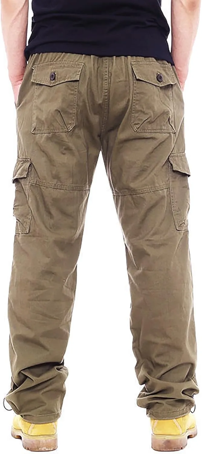 GOFULY Cargo Pants Mens Ripstop Stretch Baggy Sweatpants with Multi Pockets Y2K Hiking Pants Convertible Tall Pants Casual