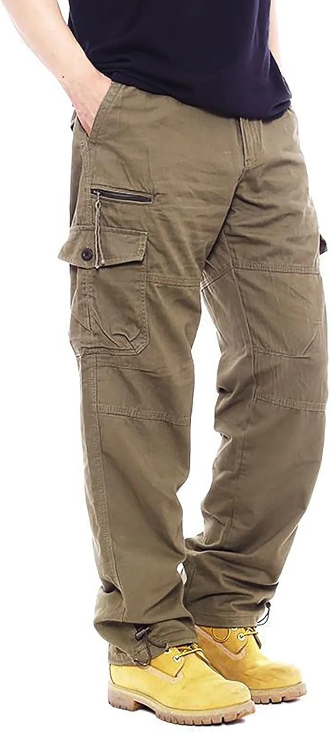 GOFULY Cargo Pants Mens Ripstop Stretch Baggy Sweatpants with Multi Pockets Y2K Hiking Pants Convertible Tall Pants Casual