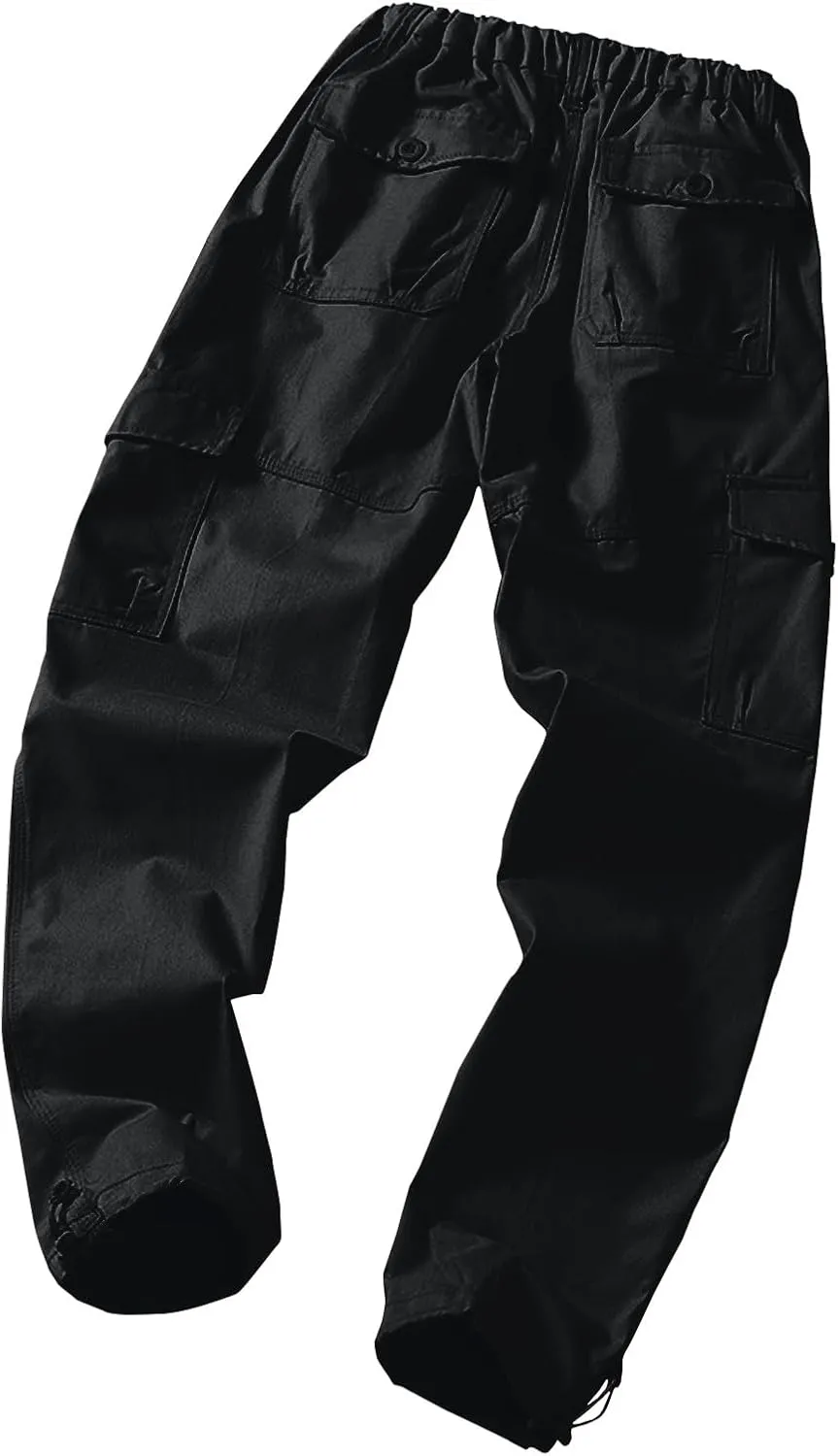 GOFULY Mens Khaki Pants Casual with Pockets Fashion Hiking Pants Stretch Sweatpants Travel Baggy Pants Straight Fit