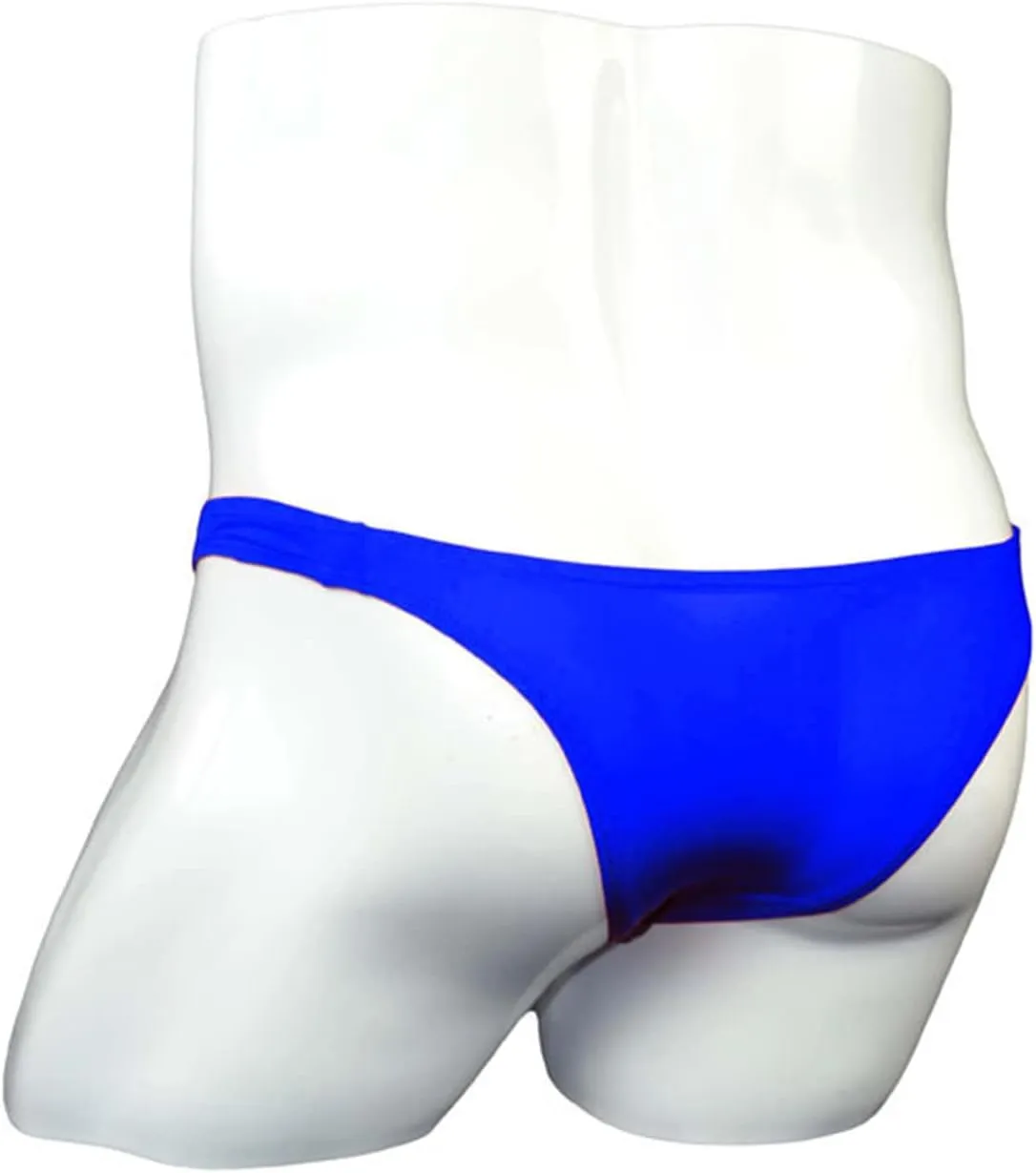 JEsilunmaMY See Through Underwear for Men Ice Silk Low Rise Pouch Mini Bikini Briefs Solid Comfortable Underpants Swimwear