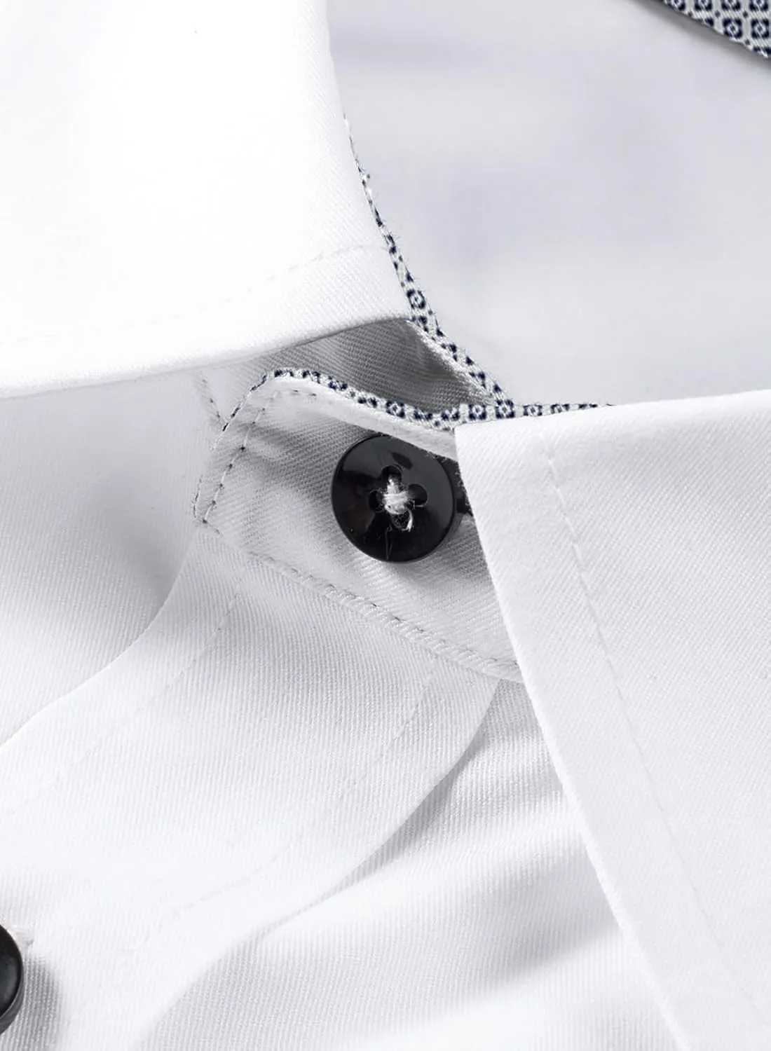 JMIERR Men's Casual Button Down Shirts Wrinkle-Free Short Sleeve Business Dress Shirt