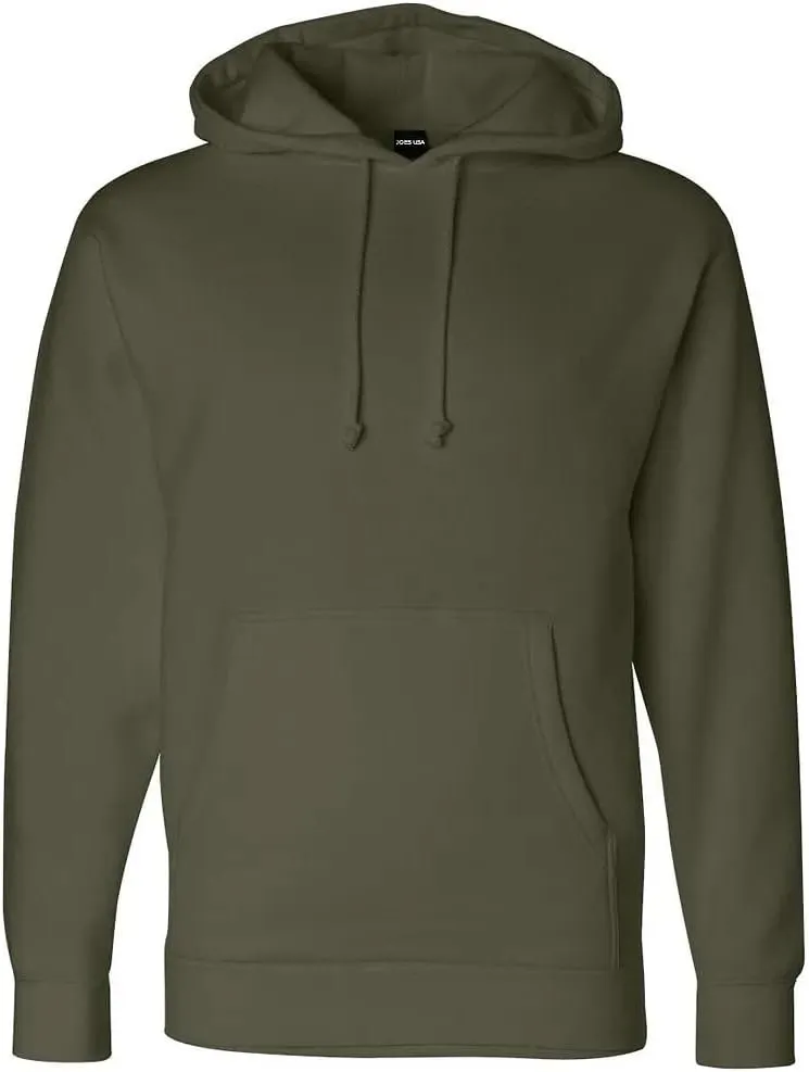 Joe's USA 10.oz Men's Heavyweight Hooded Pullover Sweatshirts in XS-4XL