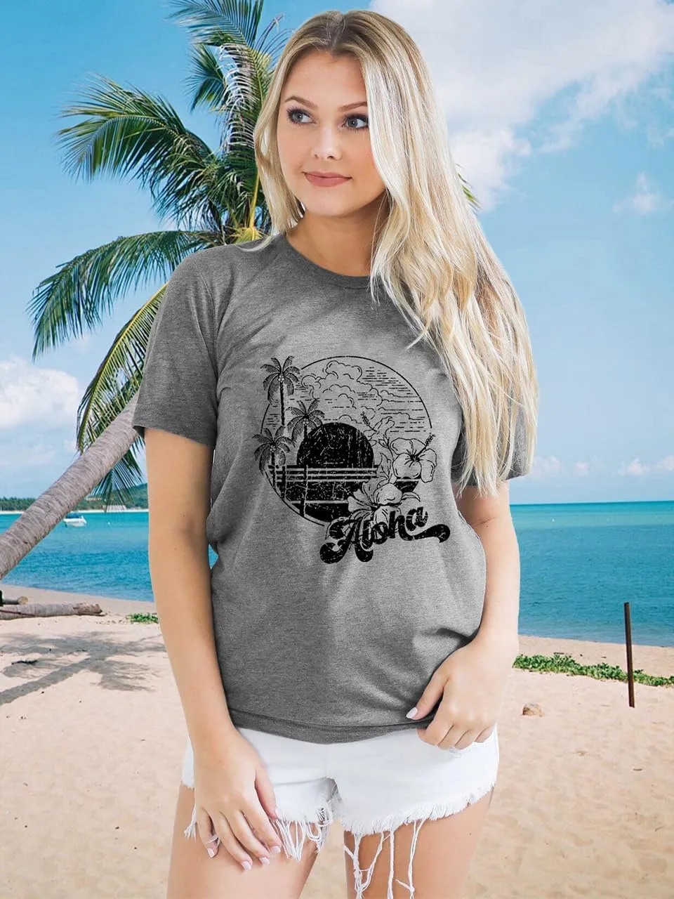Just Breathe Dandelion Shirt Women Flower Kindness Shirts Summer Aloha Beach Graphic T Shirts Short Sleeve Tops