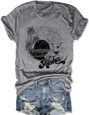 Just Breathe Dandelion Shirt Women Flower Kindness Shirts Summer Aloha Beach Graphic T Shirts Short Sleeve Tops