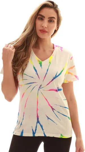 Just Love Tie Dye V-Neck T-Shirt