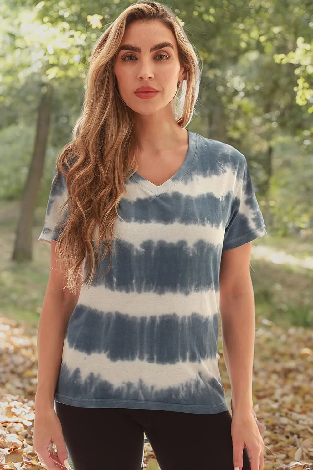 Just Love Tie Dye V-Neck T-Shirt