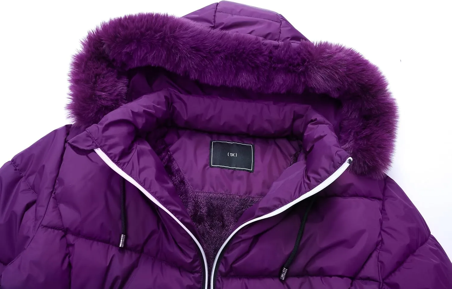 KAIDER Women's Plus Size Winter Windproof Warm Down Coats Waterproof Thicken Hooded Fashions Puffer Jacket