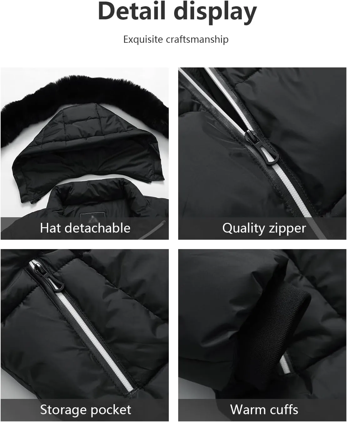KAIDER Women's Plus Size Winter Windproof Warm Down Coats Waterproof Thicken Hooded Fashions Puffer Jacket