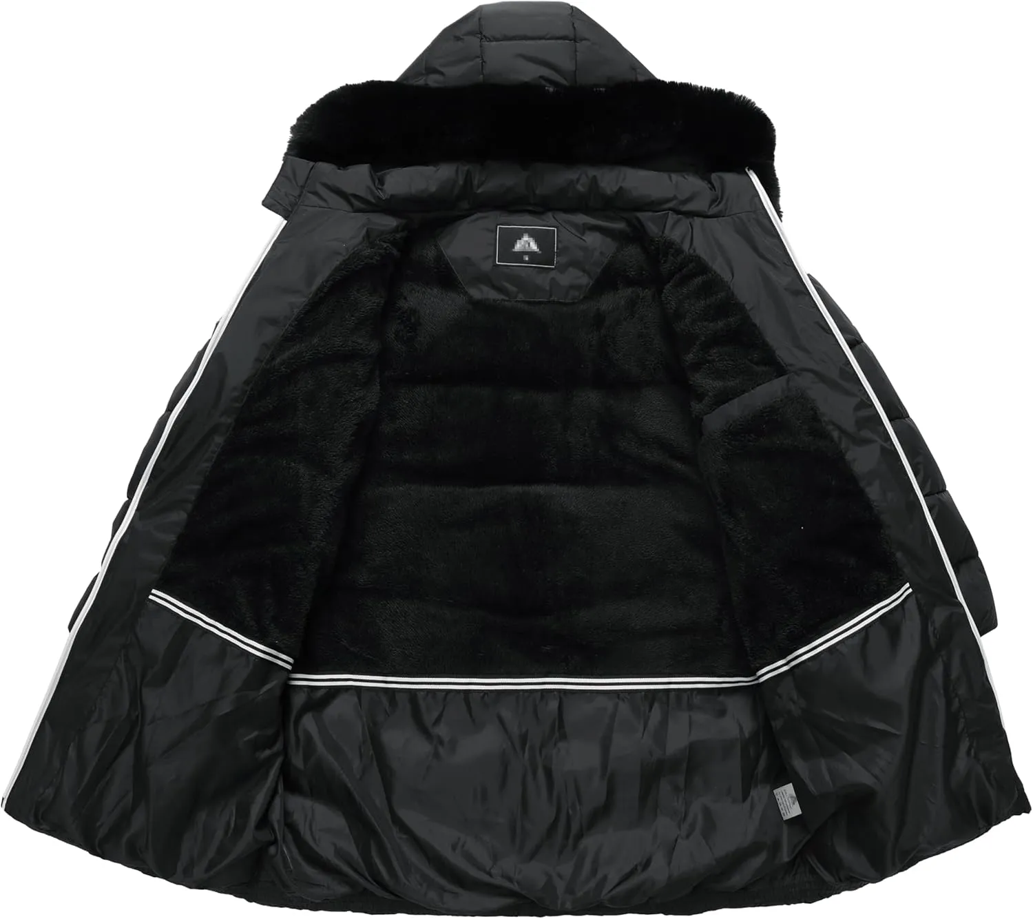 KAIDER Women's Plus Size Winter Windproof Warm Down Coats Waterproof Thicken Hooded Fashions Puffer Jacket