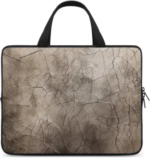 Laptop Bag Premium Laptop Case Briefcase Gray Leather Texture Computer Tote Bag Portable Messenger Bag for Men