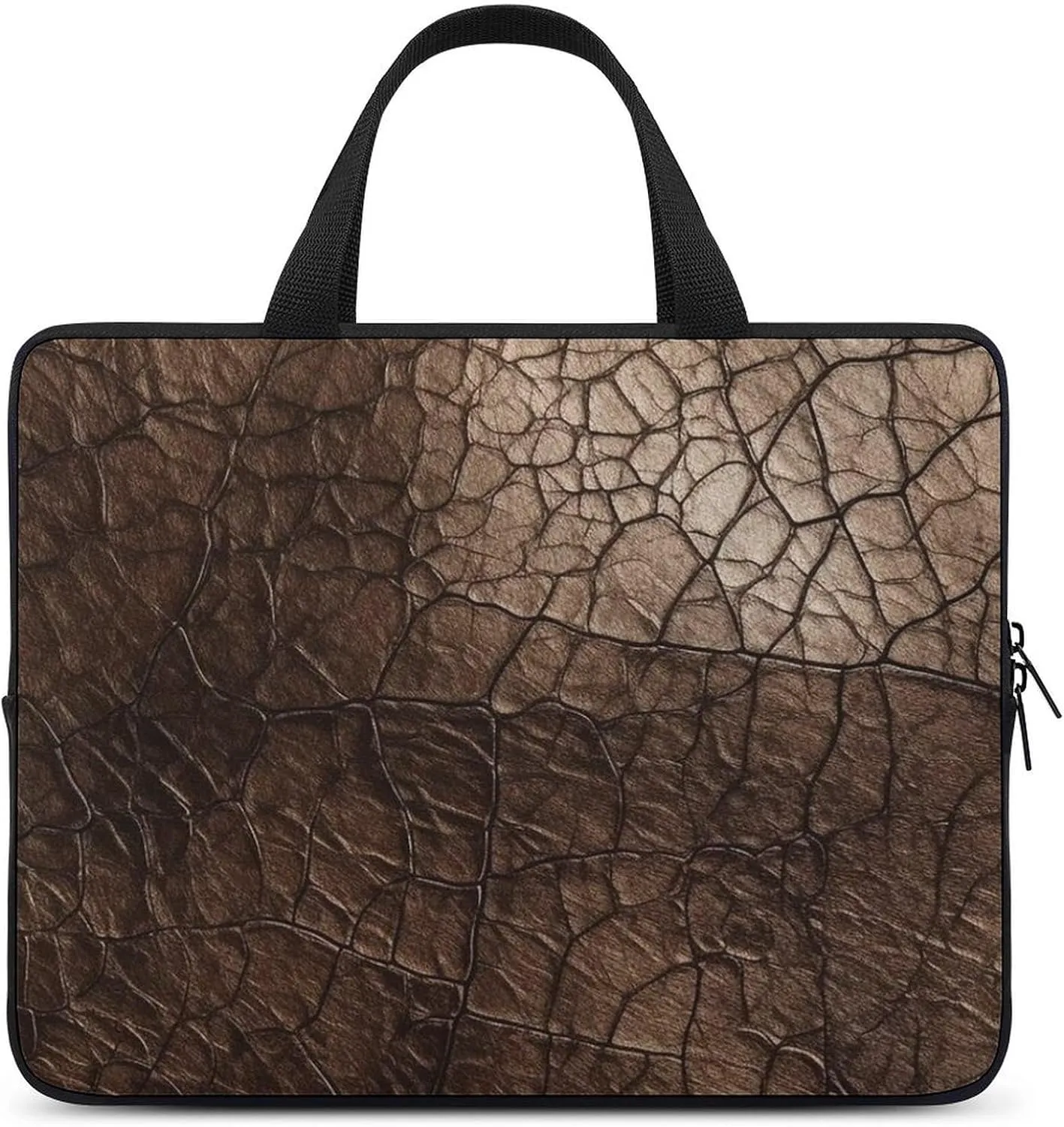 Laptop Bag Premium Laptop Case Briefcase Old Leather Texture Computer Tote Bag Portable Messenger Bag for Men