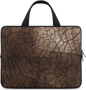 Laptop Bag Premium Laptop Case Briefcase Old Leather Texture Computer Tote Bag Portable Messenger Bag for Men