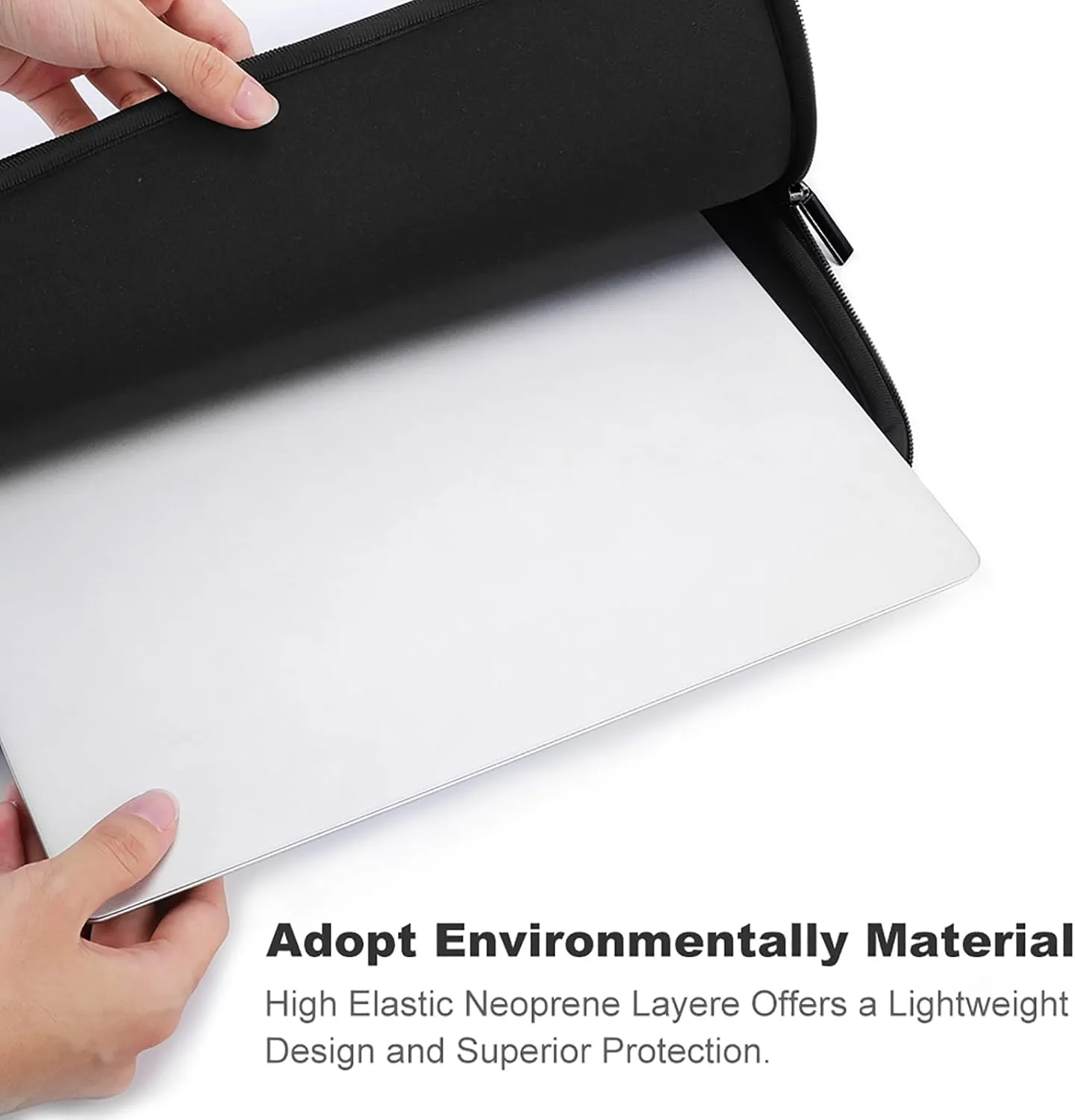 Laptop Bag Premium Laptop Case Briefcase White Leather Texture Computer Tote Bag Portable Messenger Bag for Men