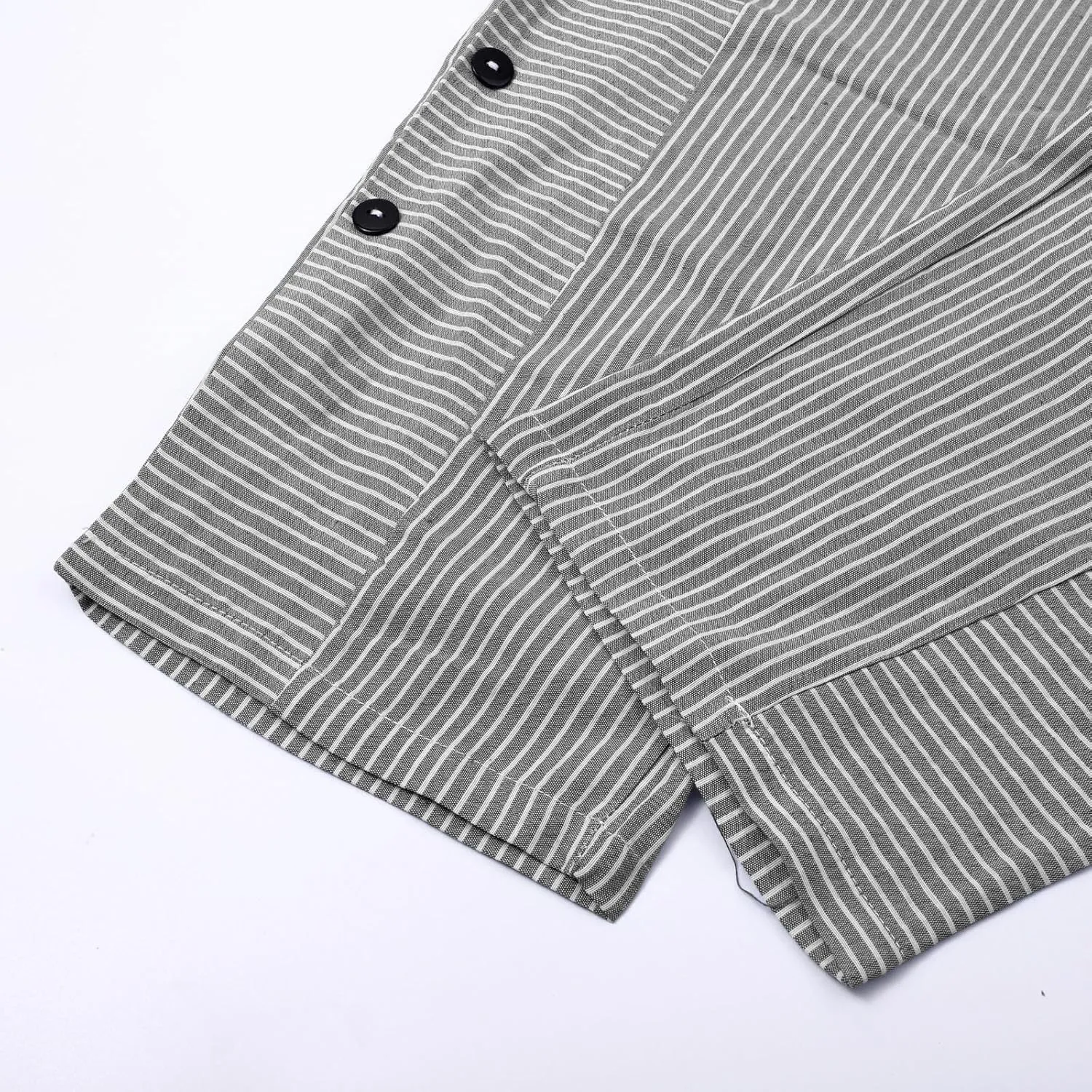 Linen Pants for Women 2025,Fashion Striped Summer Casual Pants, Elastic Waist Straight Leg Baggy Trousers Pockets